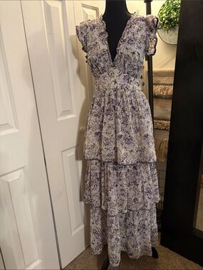 Happy x Nature “Drift” Tiered Floral Maxi Dress